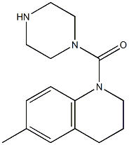 6-methyl-1-(piperazin-1-ylcarbonyl)-1,2,3,4-tetrahydroquinoline Structure