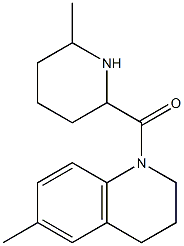 6-methyl-1-[(6-methylpiperidin-2-yl)carbonyl]-1,2,3,4-tetrahydroquinoline Structure