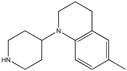 6-methyl-1-piperidin-4-yl-1,2,3,4-tetrahydroquinoline 结构式