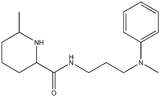 6-methyl-N-{3-[methyl(phenyl)amino]propyl}piperidine-2-carboxamide Structure