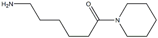 6-oxo-6-piperidin-1-ylhexan-1-amine 结构式