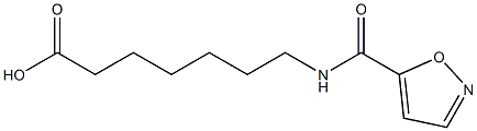 7-(1,2-oxazol-5-ylformamido)heptanoic acid 化学構造式
