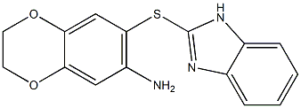 7-(1H-1,3-benzodiazol-2-ylsulfanyl)-2,3-dihydro-1,4-benzodioxin-6-amine Structure