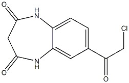 7-(2-chloroacetyl)-2,3,4,5-tetrahydro-1H-1,5-benzodiazepine-2,4-dione 结构式