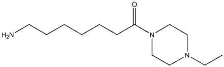 7-(4-ethylpiperazin-1-yl)-7-oxoheptan-1-amine 化学構造式