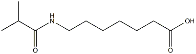 7-(isobutyrylamino)heptanoic acid,,结构式