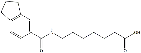 7-[(2,3-dihydro-1H-inden-5-ylcarbonyl)amino]heptanoic acid