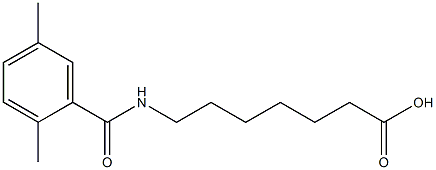7-[(2,5-dimethylbenzoyl)amino]heptanoic acid|