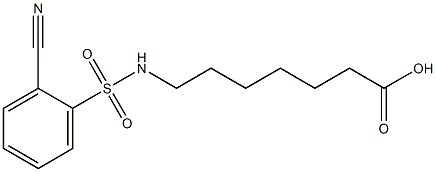 7-[(2-cyanobenzene)sulfonamido]heptanoic acid|