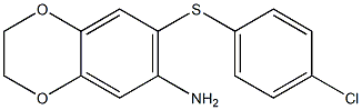 7-[(4-chlorophenyl)sulfanyl]-2,3-dihydro-1,4-benzodioxin-6-amine Structure