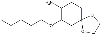 7-[(4-methylpentyl)oxy]-1,4-dioxaspiro[4.5]decan-8-amine Structure