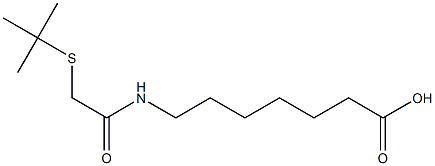 7-[2-(tert-butylsulfanyl)acetamido]heptanoic acid Structure