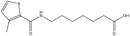 7-{[(3-methylthien-2-yl)carbonyl]amino}heptanoic acid Structure