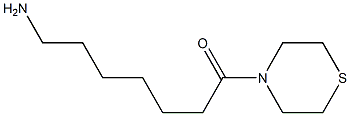 7-amino-1-(thiomorpholin-4-yl)heptan-1-one 化学構造式