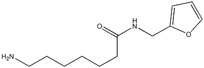 7-amino-N-(2-furylmethyl)heptanamide 结构式