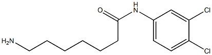 7-amino-N-(3,4-dichlorophenyl)heptanamide 结构式