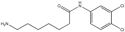 7-amino-N-(3,4-dichlorophenyl)heptanamide,,结构式