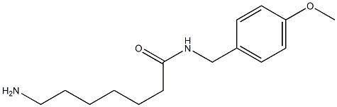 7-amino-N-(4-methoxybenzyl)heptanamide,,结构式