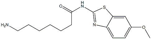 7-amino-N-(6-methoxy-1,3-benzothiazol-2-yl)heptanamide