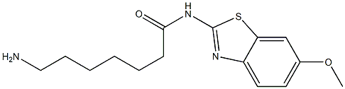  7-amino-N-(6-methoxy-1,3-benzothiazol-2-yl)heptanamide