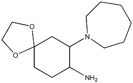 7-azepan-1-yl-1,4-dioxaspiro[4.5]dec-8-ylamine Structure