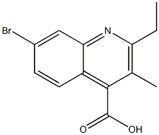  7-bromo-2-ethyl-3-methylquinoline-4-carboxylic acid