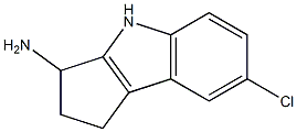 7-chloro-1H,2H,3H,4H-cyclopenta[b]indol-3-amine,,结构式