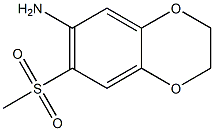 7-methanesulfonyl-2,3-dihydro-1,4-benzodioxin-6-amine,,结构式