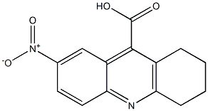 7-nitro-1,2,3,4-tetrahydroacridine-9-carboxylic acid,,结构式