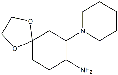 7-piperidin-1-yl-1,4-dioxaspiro[4.5]dec-8-ylamine 结构式