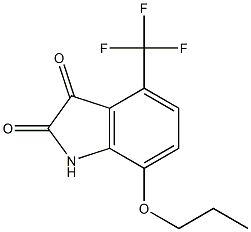 7-propoxy-4-(trifluoromethyl)-1H-indole-2,3-dione Structure