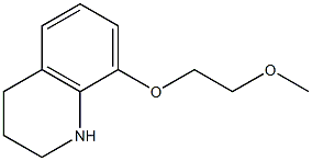 8-(2-methoxyethoxy)-1,2,3,4-tetrahydroquinoline,,结构式