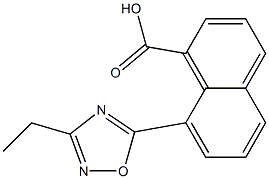 8-(3-ethyl-1,2,4-oxadiazol-5-yl)naphthalene-1-carboxylic acid Structure