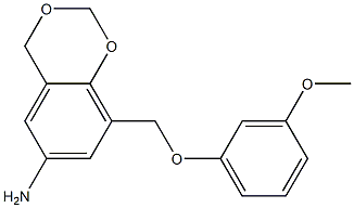 8-(3-methoxyphenoxymethyl)-2,4-dihydro-1,3-benzodioxin-6-amine Structure