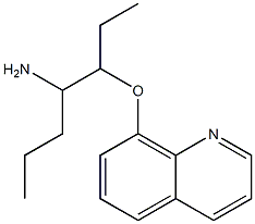 8-[(4-aminoheptan-3-yl)oxy]quinoline Struktur