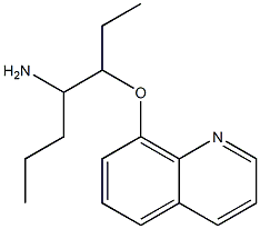 8-[(4-aminoheptan-3-yl)oxy]quinoline 化学構造式