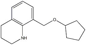 8-[(cyclopentyloxy)methyl]-1,2,3,4-tetrahydroquinoline,,结构式