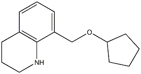 8-[(cyclopentyloxy)methyl]-1,2,3,4-tetrahydroquinoline Struktur