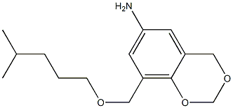 8-{[(4-methylpentyl)oxy]methyl}-2,4-dihydro-1,3-benzodioxin-6-amine Struktur