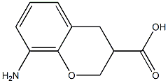 8-amino-3,4-dihydro-2H-1-benzopyran-3-carboxylic acid Structure