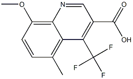 8-methoxy-5-methyl-4-(trifluoromethyl)quinoline-3-carboxylic acid Structure