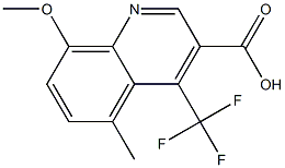  8-methoxy-5-methyl-4-(trifluoromethyl)quinoline-3-carboxylic acid