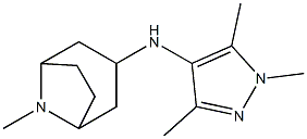 8-methyl-N-(1,3,5-trimethyl-1H-pyrazol-4-yl)-8-azabicyclo[3.2.1]octan-3-amine Structure