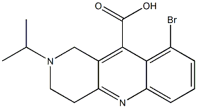 9-bromo-2-isopropyl-1,2,3,4-tetrahydrobenzo[b]-1,6-naphthyridine-10-carboxylic acid,,结构式