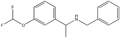 benzyl({1-[3-(difluoromethoxy)phenyl]ethyl})amine,,结构式