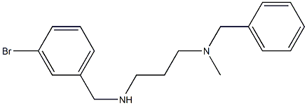 benzyl(3-{[(3-bromophenyl)methyl]amino}propyl)methylamine Struktur