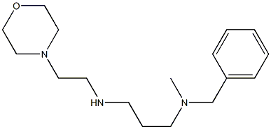 benzyl(methyl)(3-{[2-(morpholin-4-yl)ethyl]amino}propyl)amine,,结构式