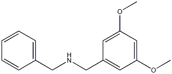 benzyl[(3,5-dimethoxyphenyl)methyl]amine 化学構造式