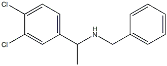 benzyl[1-(3,4-dichlorophenyl)ethyl]amine Struktur