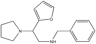 benzyl[2-(furan-2-yl)-2-(pyrrolidin-1-yl)ethyl]amine,,结构式